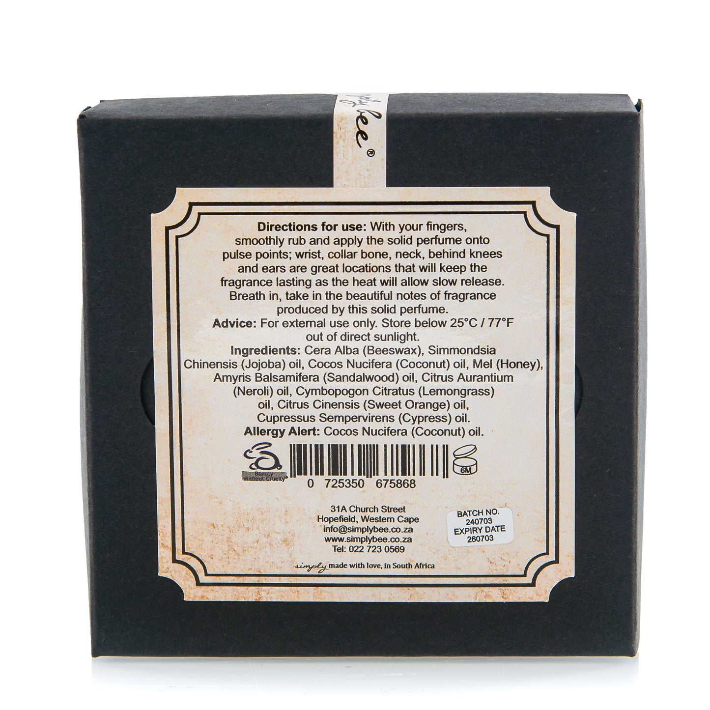 Solid perfume – Freedom 50g