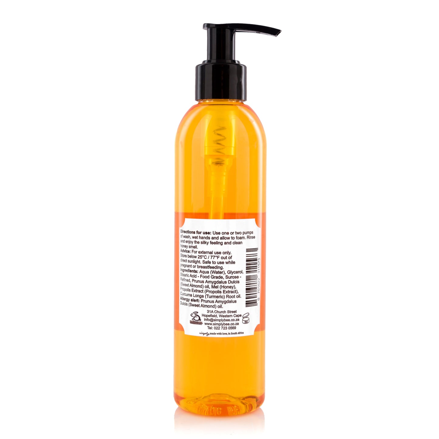Hand and body wash plastic 250ml