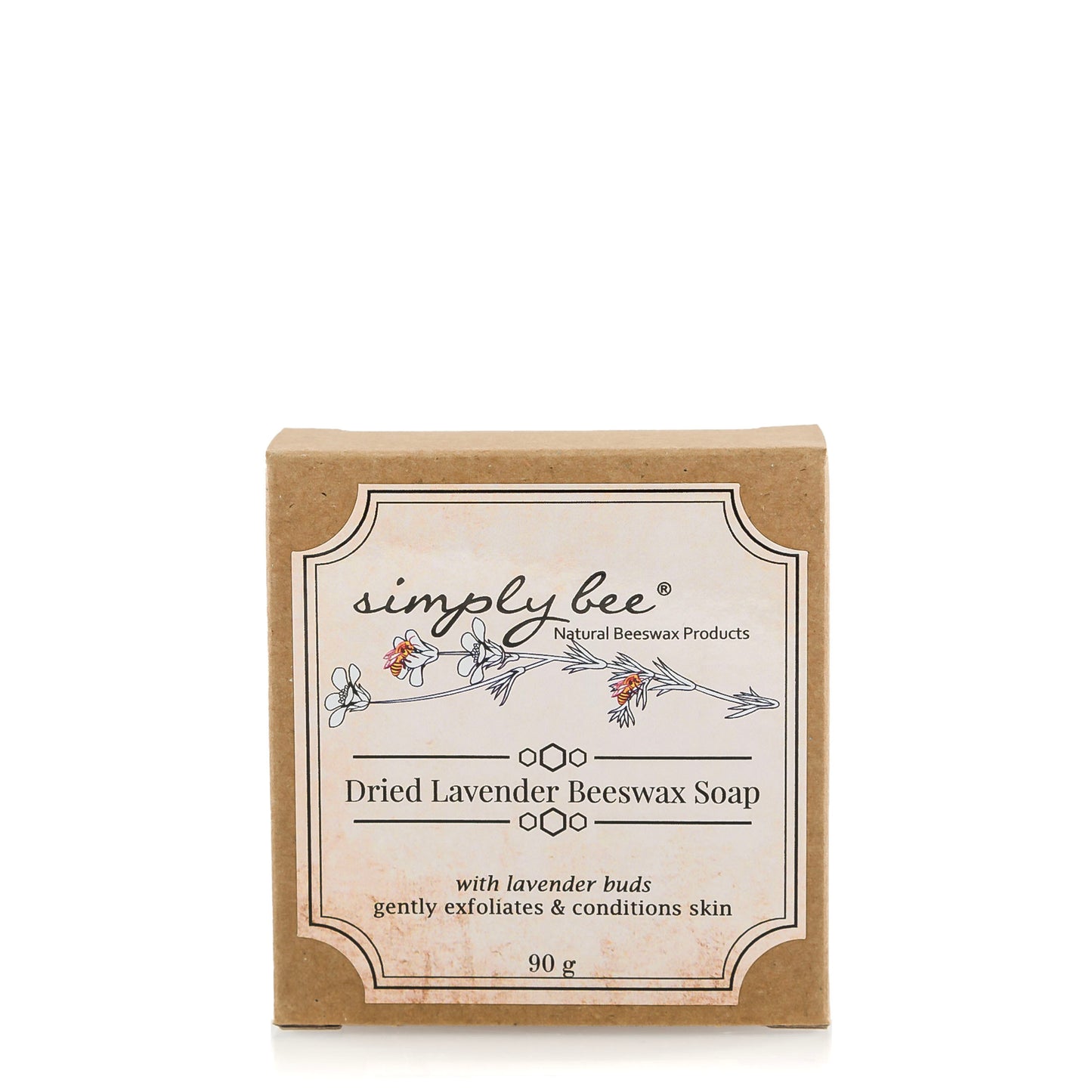 LE Dried lavender beeswax soap 90g