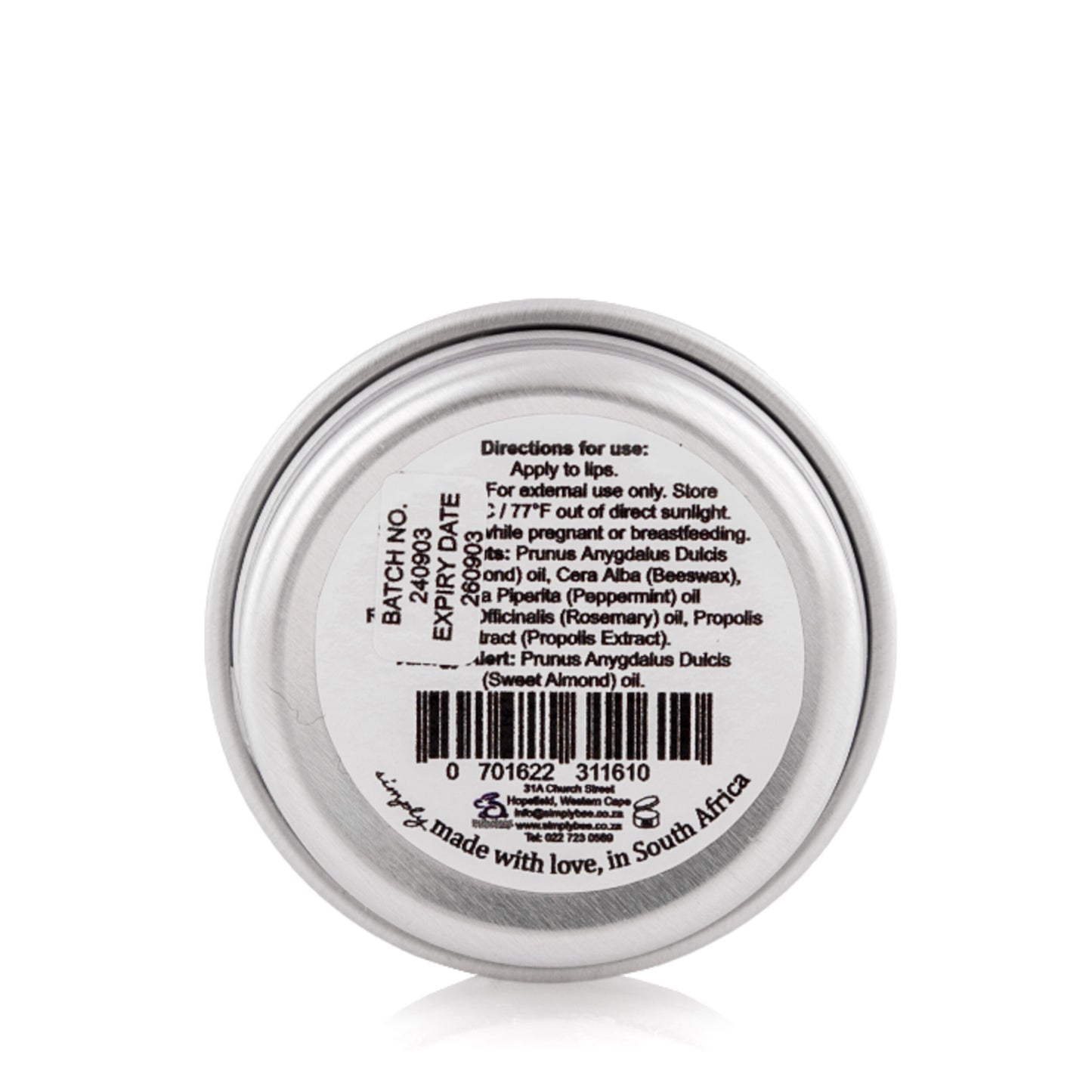 Lip balm tin 10g