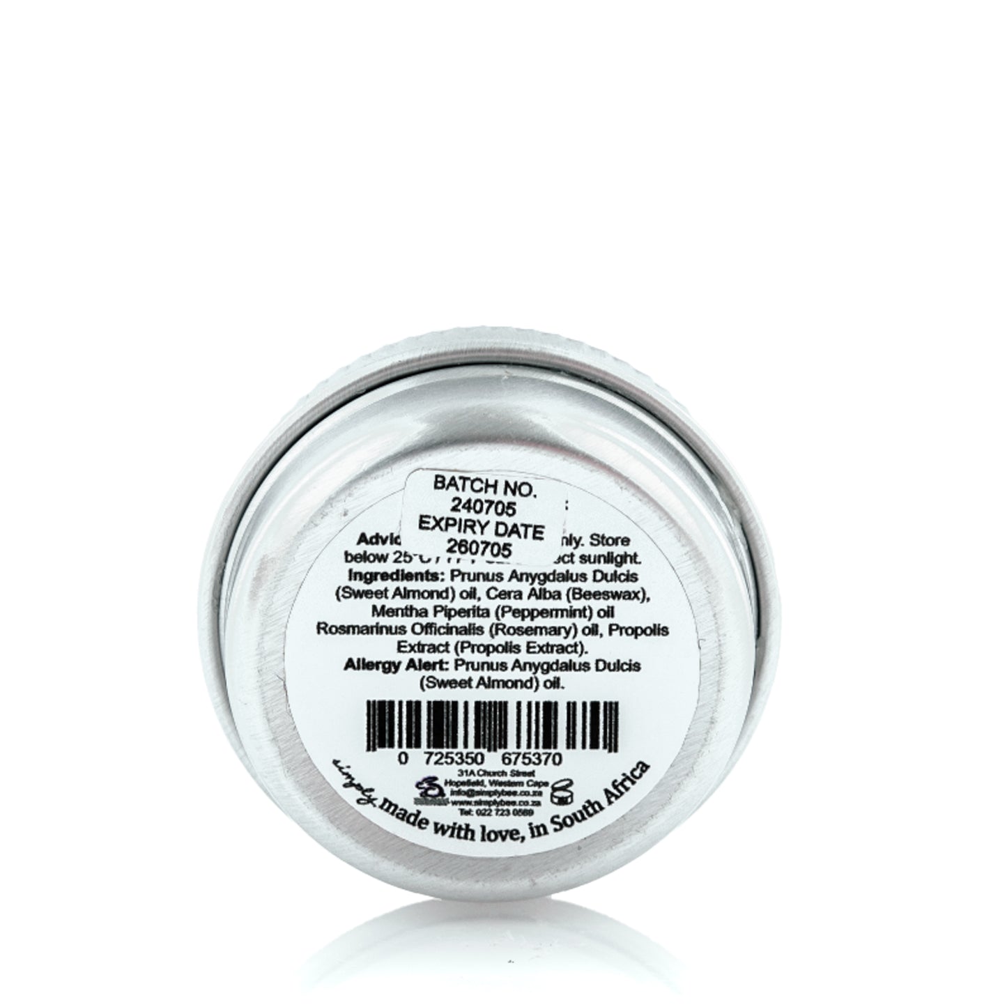 Lip balm tin 10g (Men’s)