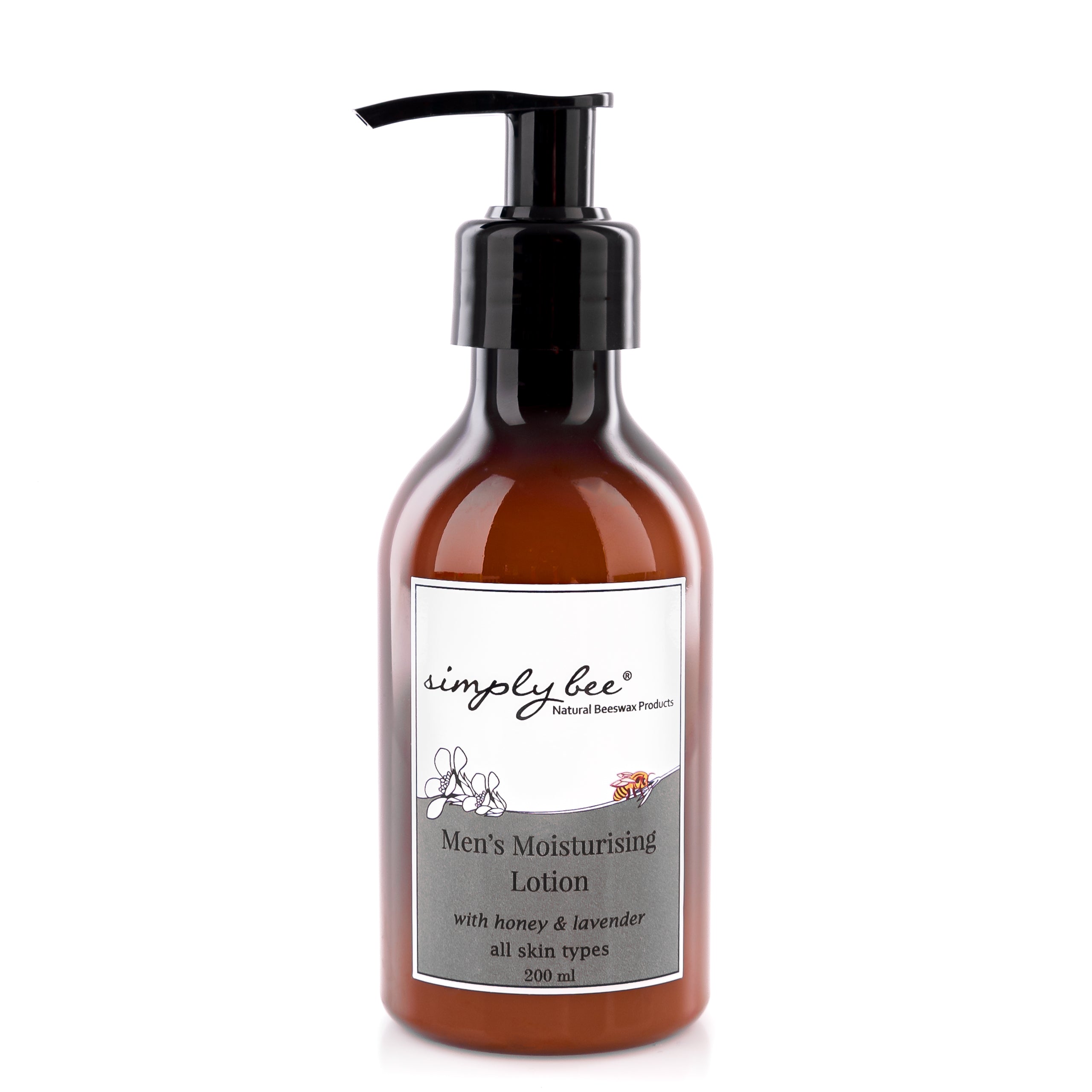 Mens moisturising lotion 200ml – Simply Bee