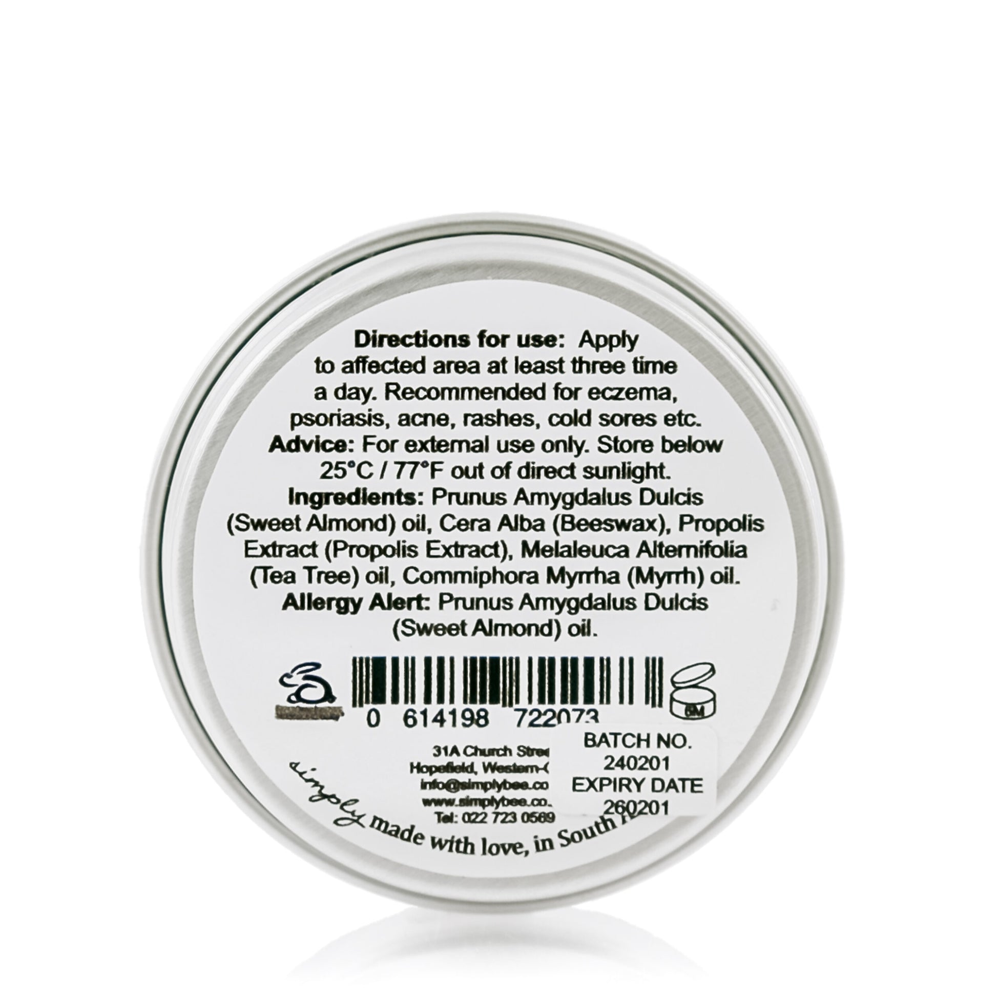 Antiseptic balm tin 15g