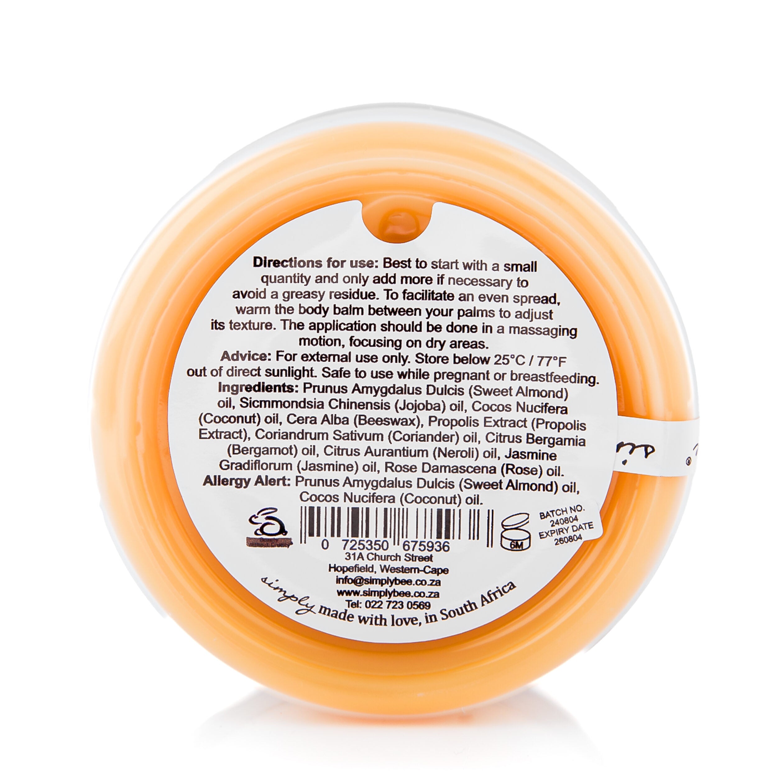 Body balm 125ml – Simply Bee