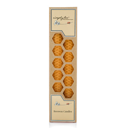 Rolled beeswax candle 20cm