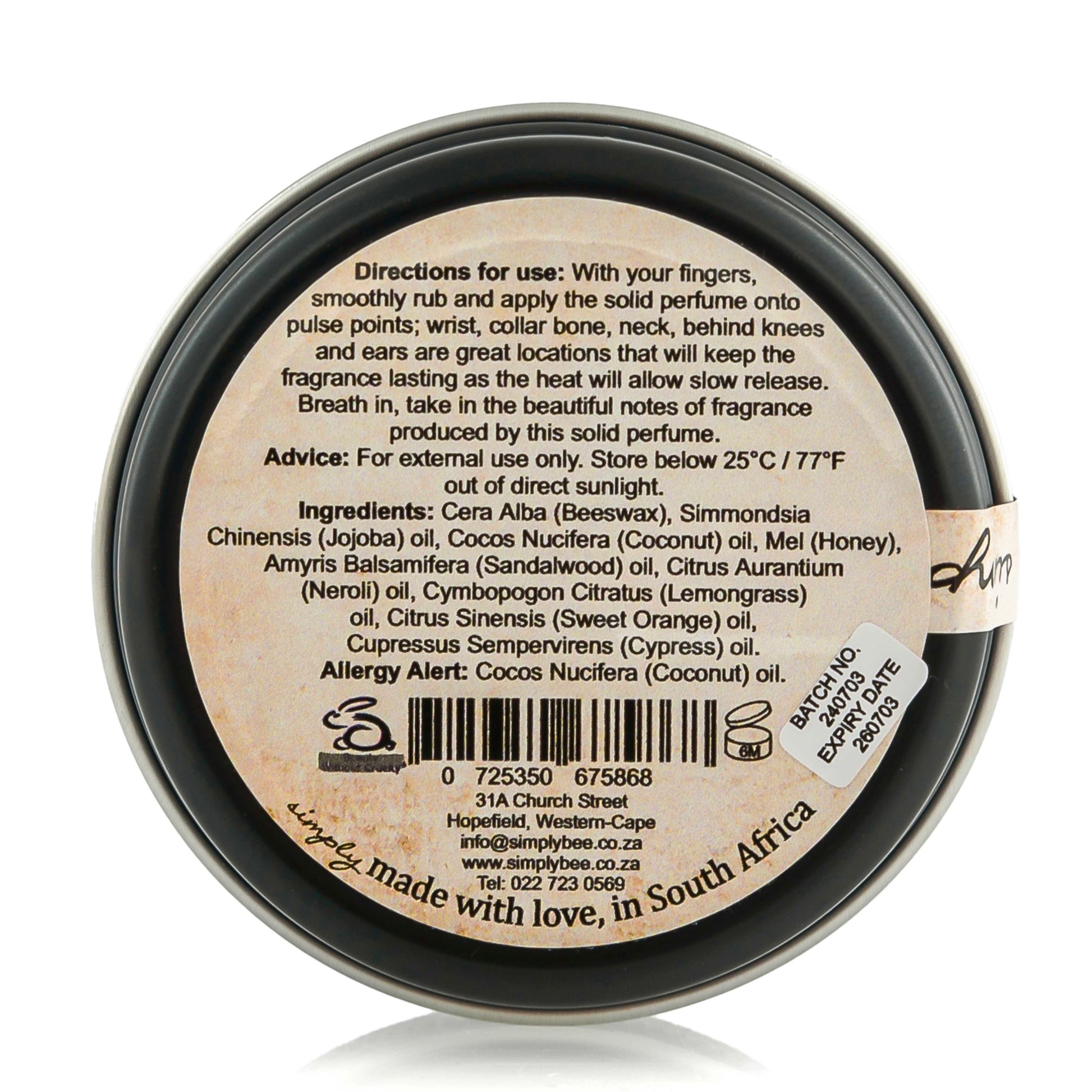 Solid perfume – Freedom 50g