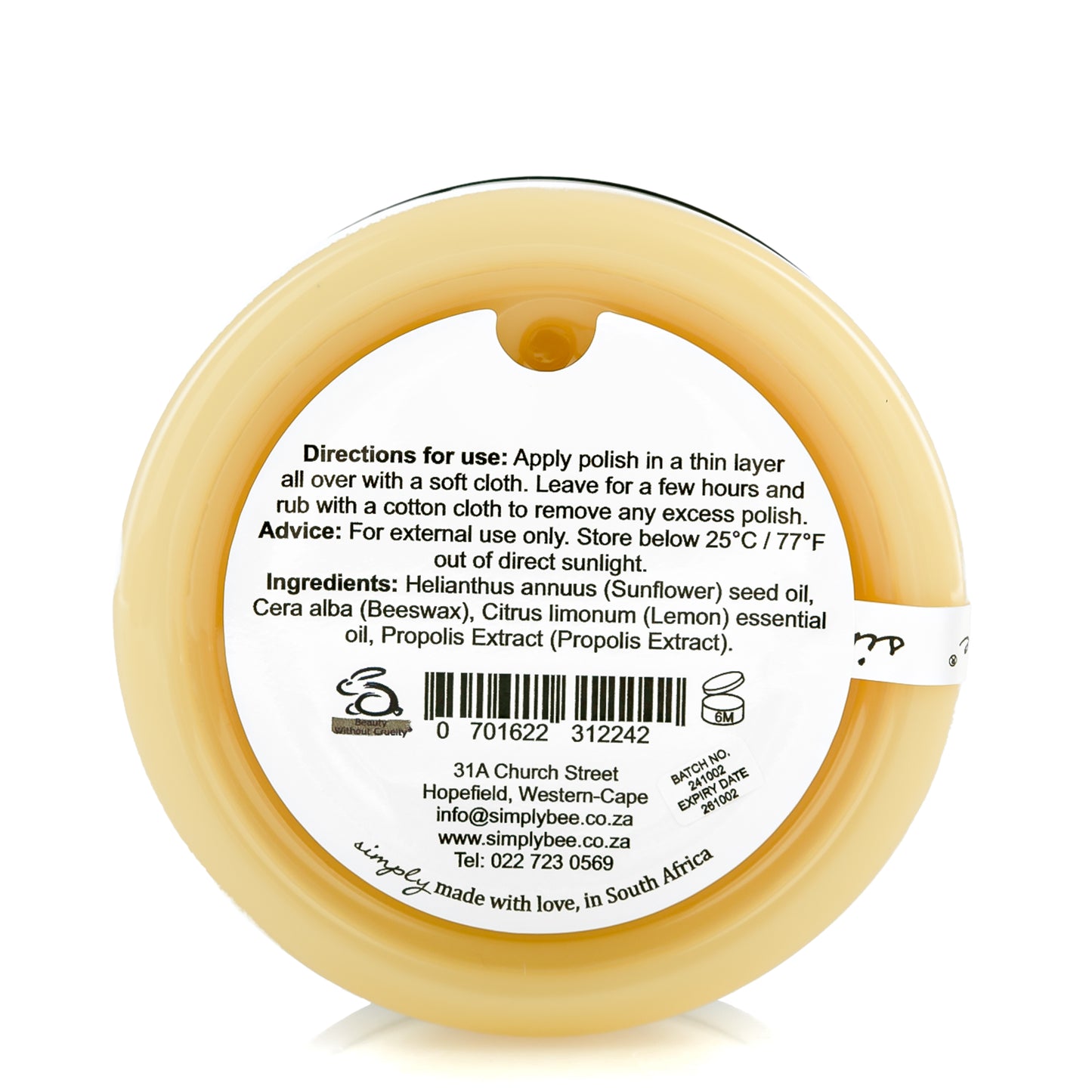 Leather polish 125ml