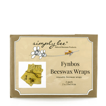 Daisy beeswax wrap 2-pack