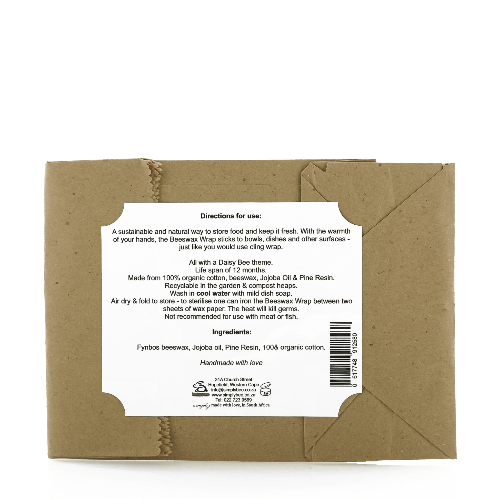 Daisy beeswax wrap 3-pack