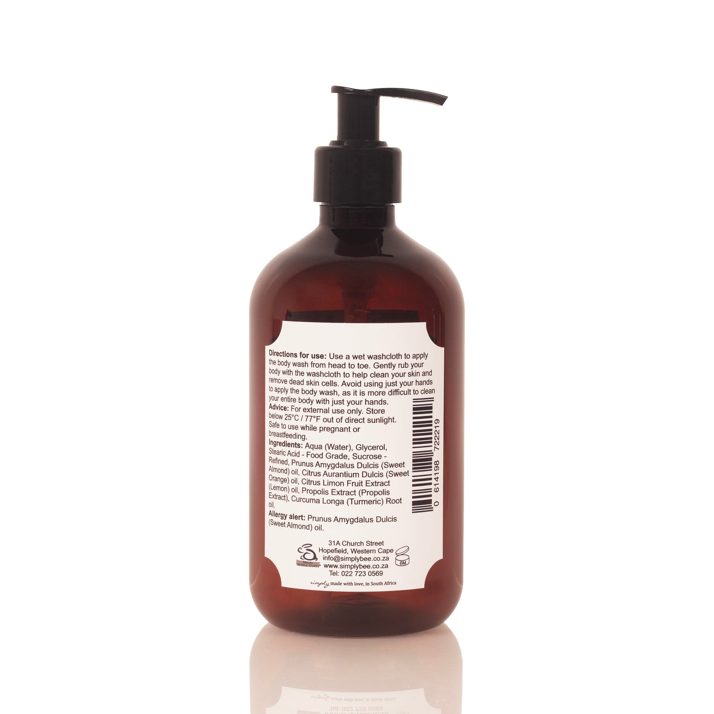 Body wash with orange & lemon 500ml