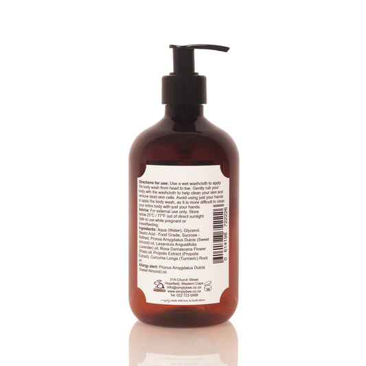 Body wash with lavender & rose 500ml