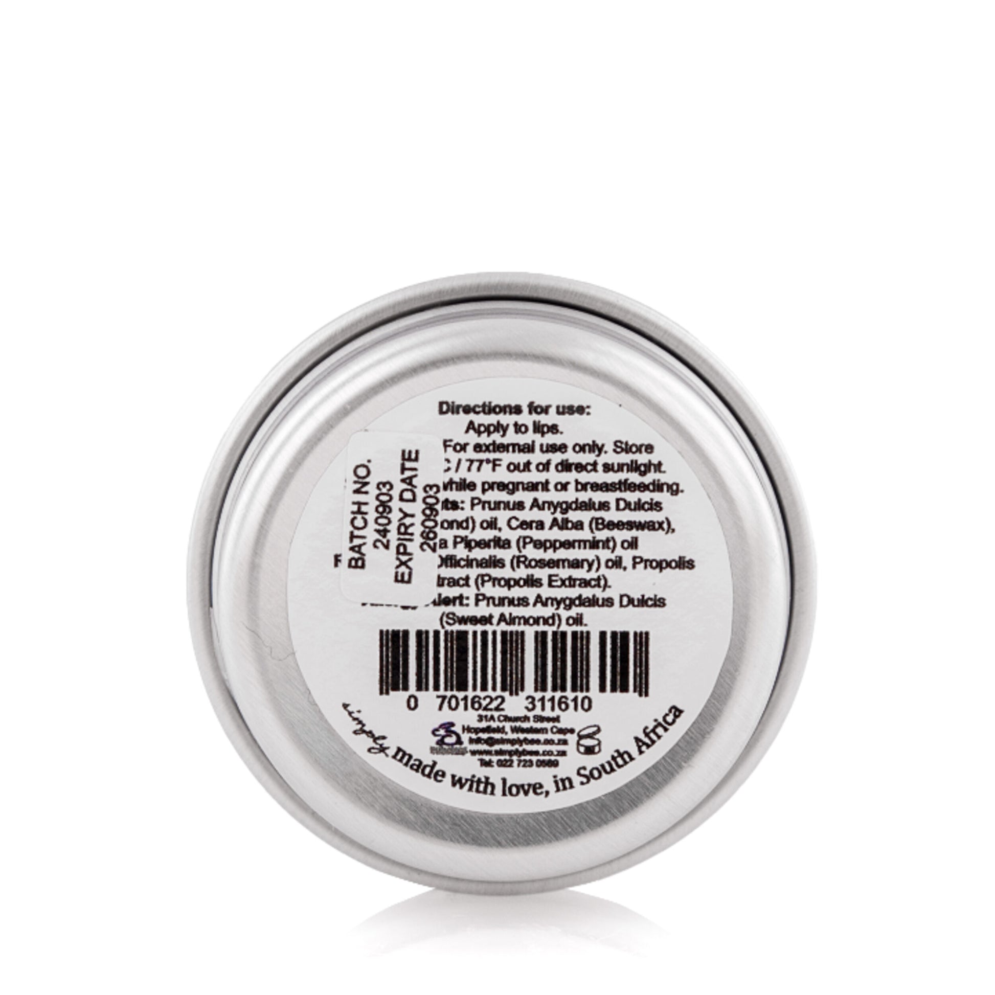 Lip balm tin 10g