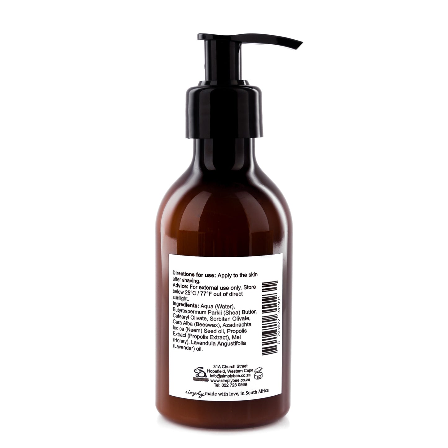 Mens moisturising lotion 200ml