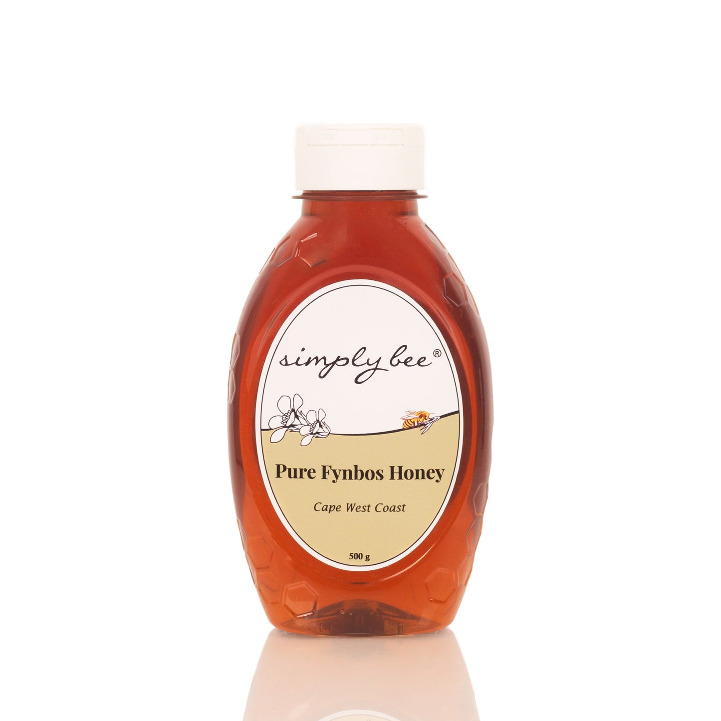 Pure fynbos honey squeeze bottle 500g