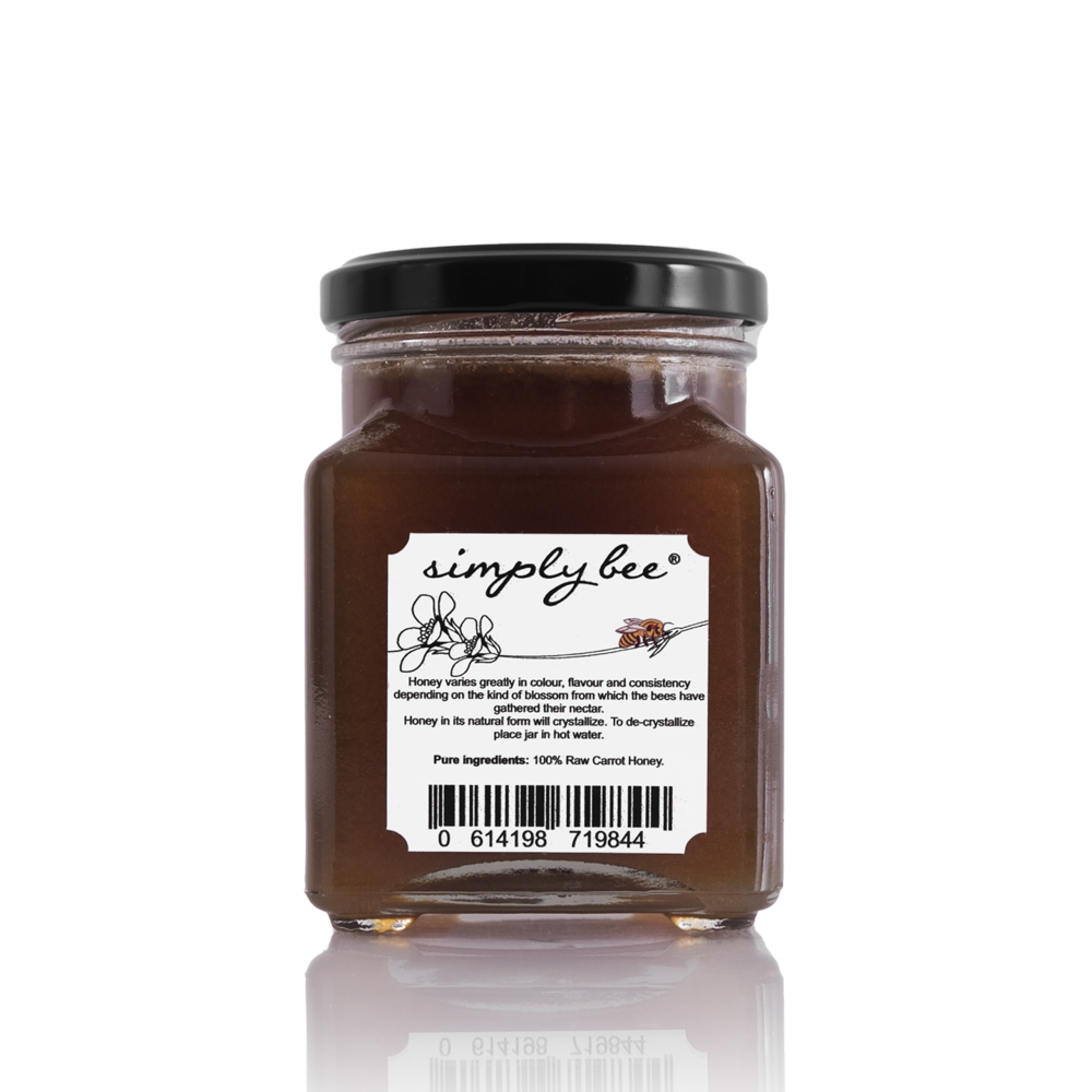 Raw carrot seedling honey 375g