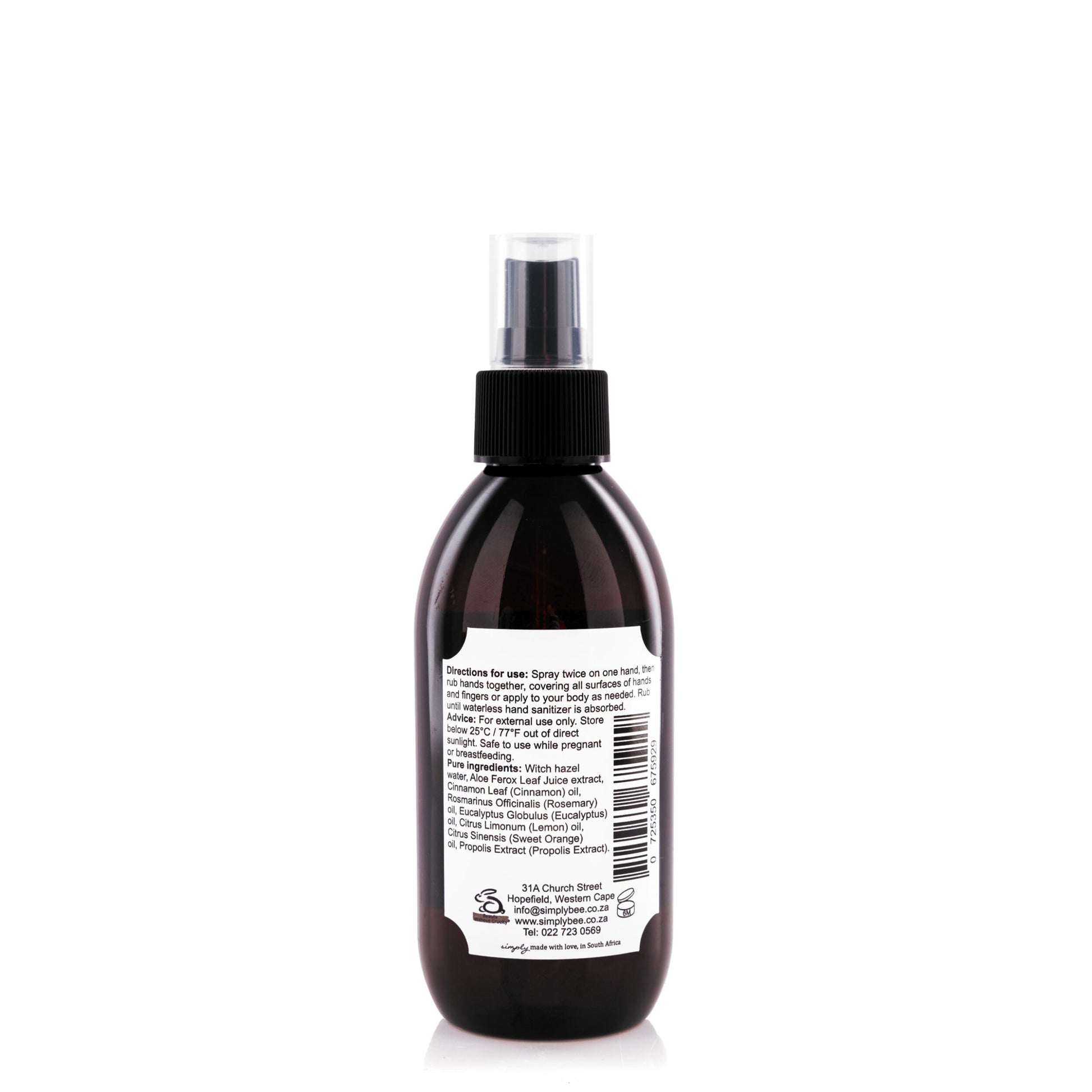 Natural hand & body sanitizer 200ml