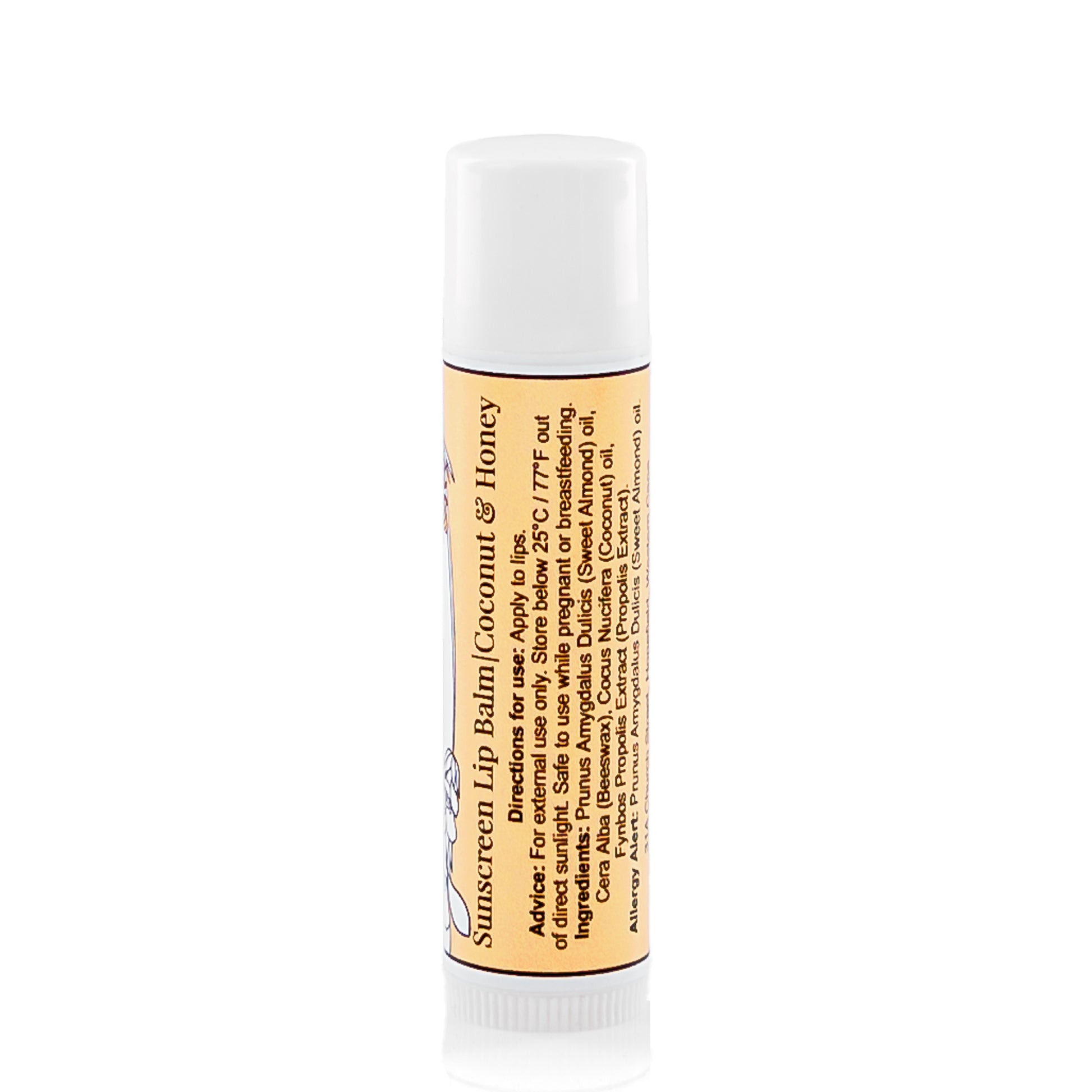 Sunscreen lip balm stick with coconut and honey 10ml