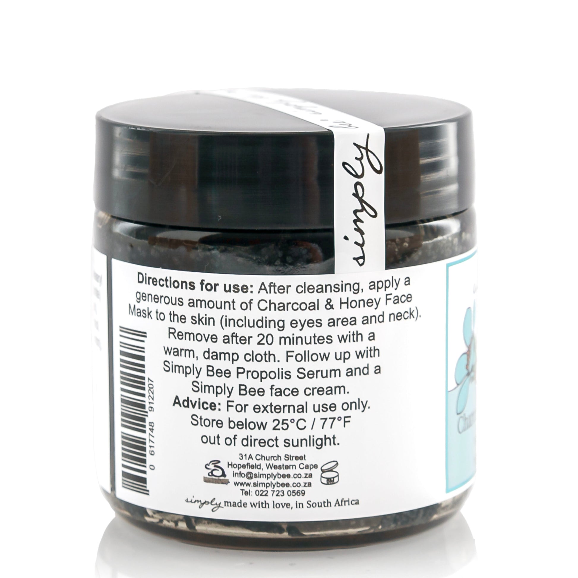 Teen charcoal and honey face mask 100ml