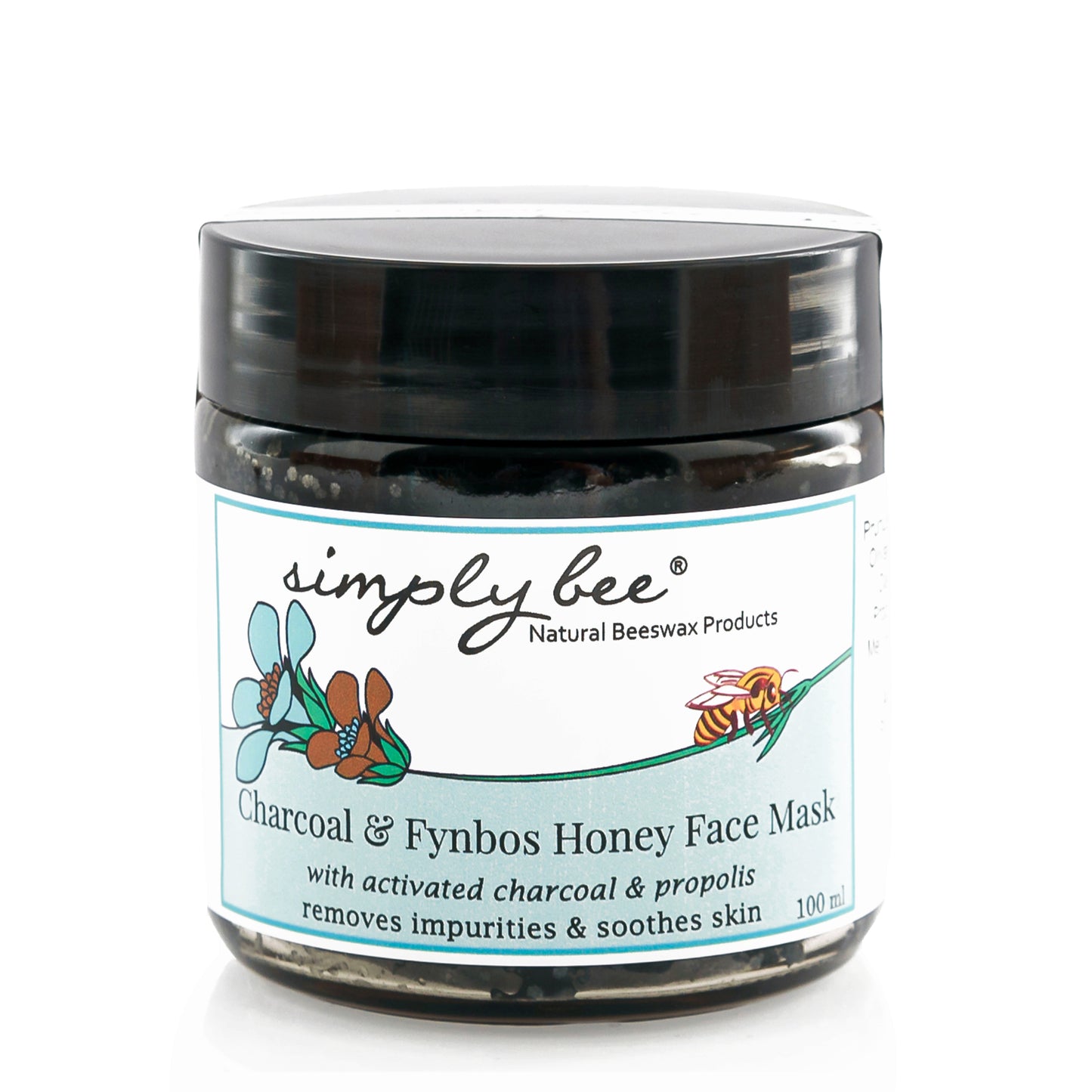 Teen charcoal and honey face mask 100ml
