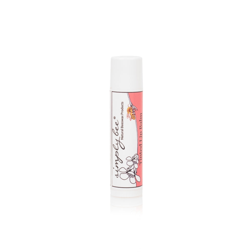 Cherry tinted lip balm stick