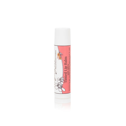 Cherry tinted lip balm stick